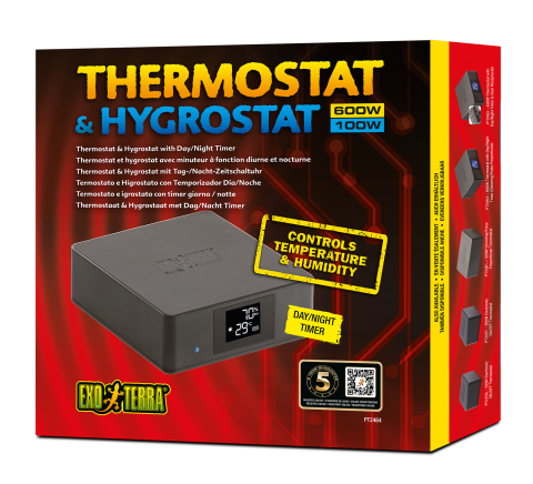 Exo Terra Thermostat and Hygrostat 600/100 watt